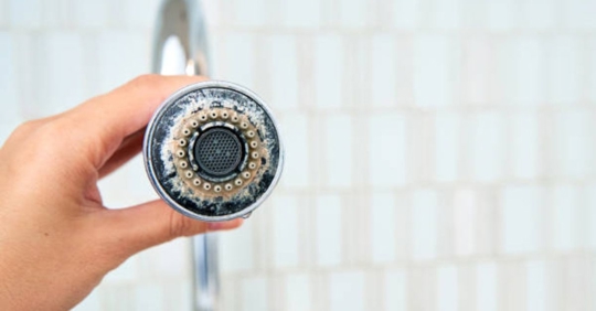 hard water buildup