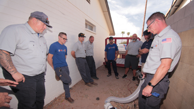 Team Prepping a FogTrace Job Photo